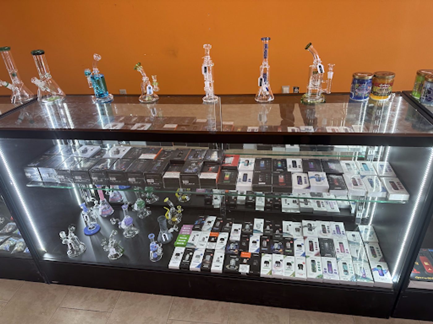 Lit display case